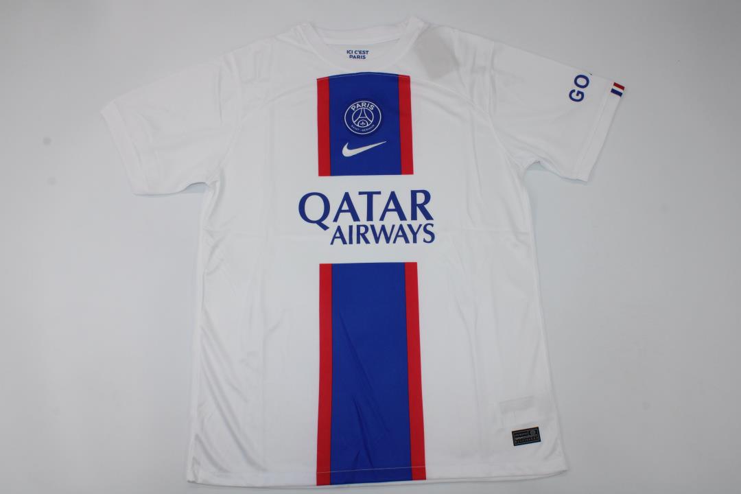 AAA Quality Paris St Germain 22/23 Third White Soccer Jersey